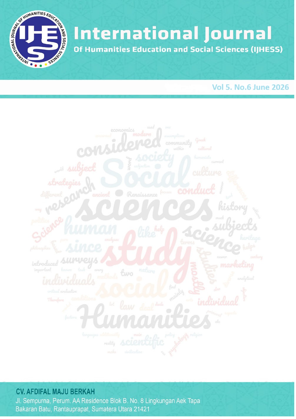					View Vol. 5 No. 6 (2026): IJHESS JUNE 2026
				